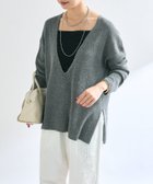 【リヴドロワ/RIVE DROITE】の【マイナス3kg】ペーパーヤーンプランジネックニット 人気、トレンドファッション・服の通販 founy(ファニー) ファッション Fashion レディースファッション Fashion for Women トップス・カットソー Cut & Sew Tops ニット Knit Tops & Sweaters おすすめ Recommended / Our Picks キャミソール Camisole, Spaghetti Strap Top バランス Balance, Style Balance 今季 This Season, Current Season thumbnail ブラック|ID: prp329100004640045 ipo3291000000033449158