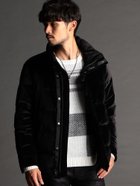 【ニコル/NICOLE / MEN】のニットベロア スタンドダウンブルゾン 人気、トレンドファッション・服の通販 founy(ファニー) ファッション Fashion メンズファッション Fashion for Men インナー Innerwear カットソー Cut and Sewn Top キルト Quilt, Quilted Fabric クッション Cushion, Throw Pillow シルバー Silver, Metallic Silver シンプル Simple, Minimal ジャカード／ジャガード Jacquard, Woven Pattern スタンド Stand Collar, Upright Stand ストレッチ Stretch, Stretchy Fabric ダウン Down, Puffer ドット Polka Dot, Dot Pattern フェザー Feather, Feather Detail フロント Front, Front Design ブルゾン Blouson, Bomber Jacket ベロア Velour, Soft Velvet thumbnail 49ブラック|ID: prp329100004640263 ipo3291000000033452850