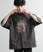 【ロッキーモンロー/Rocky Monroe】のオーバーサイズピグメント花柄プリントTシャツ A2.チャコール|ID: prp329100004640269 ipo3291000000033556447