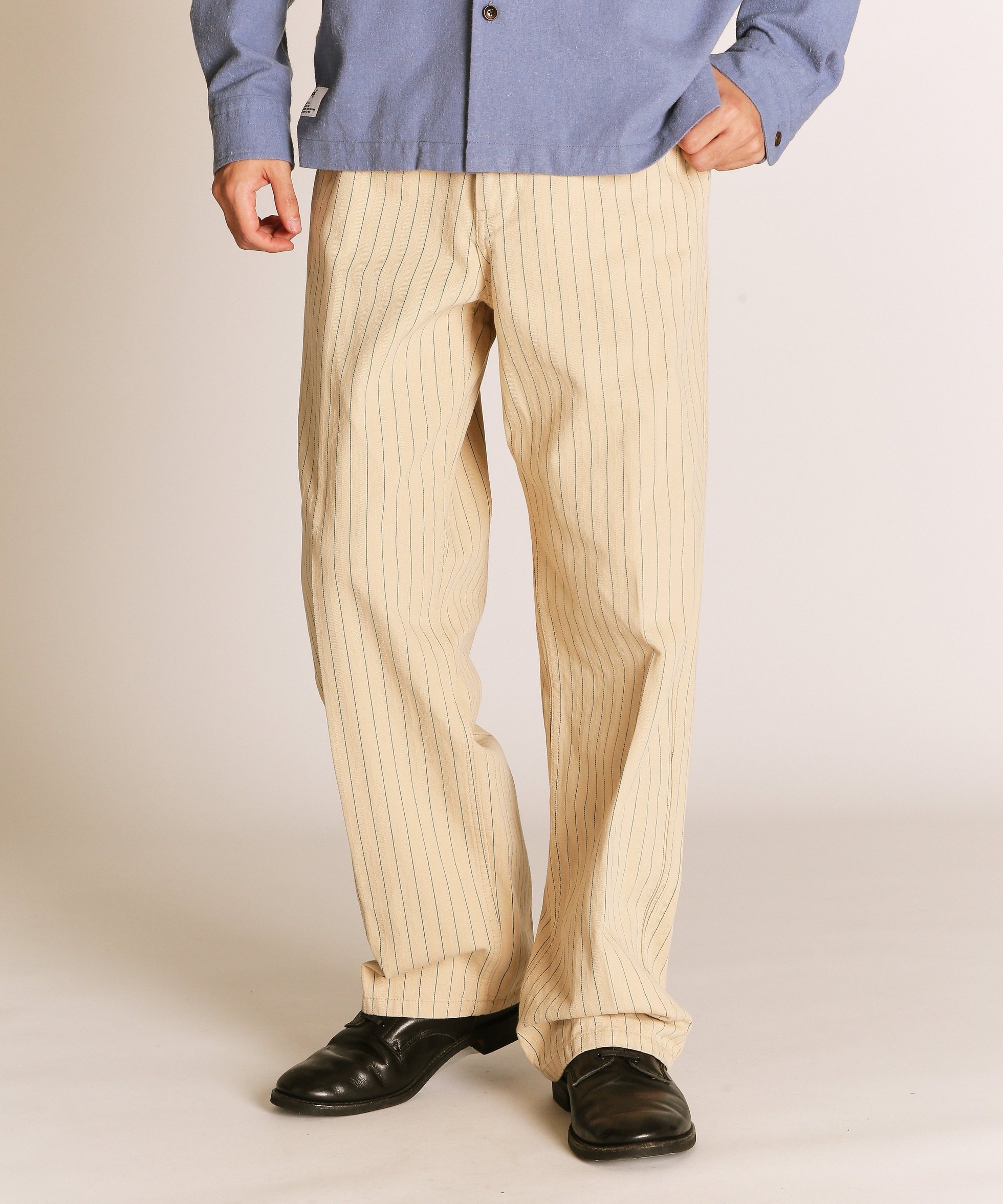 【ショット/Schott / MEN】のSTRIPE FRISCO PANTS/ストライプ フリスコパンツ インテリア・キッズ・メンズ・レディースファッション・服の通販 founy(ファニー) 　ファッション　Fashion　メンズファッション　Fashion for Men　ボトムス　Bottoms　シンプル　Simple, Minimal　ストライプ　Stripe, Striped Pattern　バランス　Balance, Style Balance　ポケット　Pocket, Pocket Detail　ワーク　Workwear, Utility Style　ヴィンテージ　Vintage Style　ナチュラル4|ID: prp329100004640275 ipo3291000000033453121