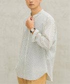 【エディフィス/EDIFICE / MEN】のパターンデシンスタンドカラーシャツ 人気、トレンドファッション・服の通販 founy(ファニー) ファッション Fashion メンズファッション Fashion for Men とろみ Fluid, Flowy Fabric ギャザー Gathered, Ruffled シルク Silk, 100% Silk ドレープ Drape, Draping Fabric パターン Pattern, Design Print フィット Fit, Slim Fit フランス France, French ヨーク Yoke, Yoke Design リラックス Relax, Relaxed Fit ループ Loop, Loop Knit エレガント 上品 Elegant thumbnail ホワイト|ID: prp329100004640289 ipo3291000000033453307