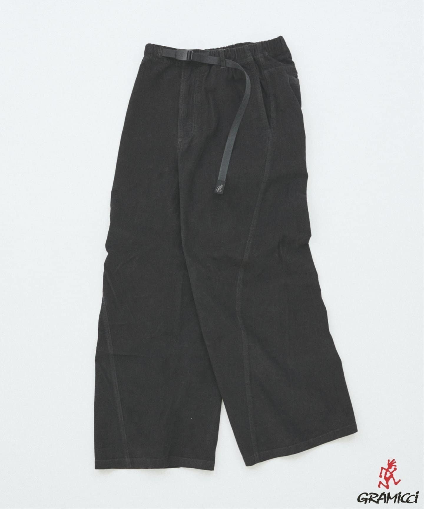 【ジャーナルスタンダード/JOURNAL STANDARD / MEN】のGramicci / グラミチ 別注 3D コーデュロイ パンツ インテリア・キッズ・メンズ・レディースファッション・服の通販 founy(ファニー) 　ファッション　Fashion　メンズファッション　Fashion for Men　ボトムス　Bottoms　アウトドア　Outdoor Clothing　カリフォルニア　California, Cali Style　キャラクター　Character, Licensed Characters　コンパクト　Compact, Small Size　コーデュロイ　Corduroy, Cord Fabric　バランス　Balance, Style Balance　パターン　Pattern, Design Print　フロント　Front, Front Design　別注　Limited Edition, Custom Order　ランニング　Running, Running Wear, Activewear, Jogging　ワイド　Wide, Wide Fit　A/W・秋冬　Autumn/Winter　ブラック A|ID: prp329100004640316 ipo3291000000033543380