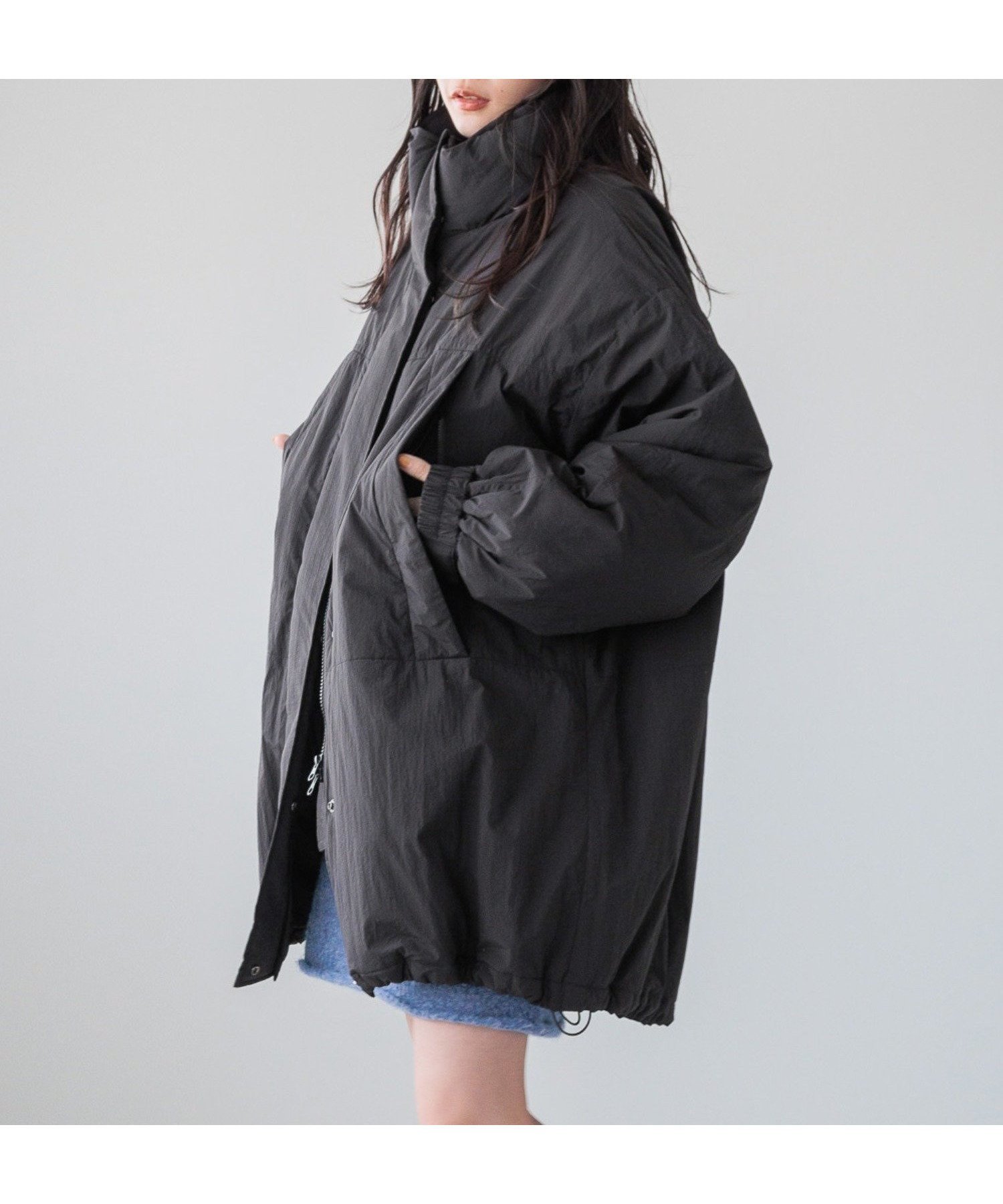 【ローリーズファーム/LOWRYS FARM】のモンスターコート インテリア・キッズ・メンズ・レディースファッション・服の通販 founy(ファニー) 　ファッション　Fashion　レディースファッション　Fashion for Women　アウター　Coat / Outerwear Collection　コート・ロングコート・ピーコート　Long Coats, Peacoats & More　おすすめ　Recommended / Our Picks　スピンドル　Spindle, Drawcord　バランス　Balance, Style Balance　ボトム　Bottoms, Lower Wear　ワッシャー　Washer, Crinkled Finish　ブラック09|ID: prp329100004640349 ipo3291000000033454743