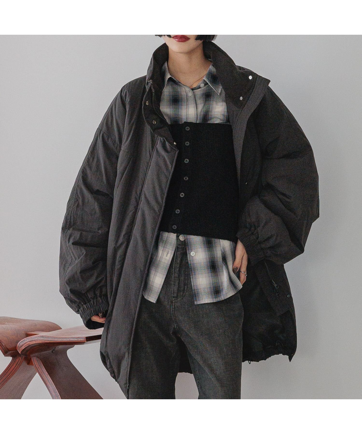 【ローリーズファーム/LOWRYS FARM】のモンスターコート インテリア・キッズ・メンズ・レディースファッション・服の通販 founy(ファニー) 　ファッション　Fashion　レディースファッション　Fashion for Women　アウター　Coat / Outerwear Collection　コート・ロングコート・ピーコート　Long Coats, Peacoats & More　おすすめ　Recommended / Our Picks　スピンドル　Spindle, Drawcord　バランス　Balance, Style Balance　ボトム　Bottoms, Lower Wear　ワッシャー　Washer, Crinkled Finish　NEWブラック|ID: prp329100004640349 ipo3291000000033454746