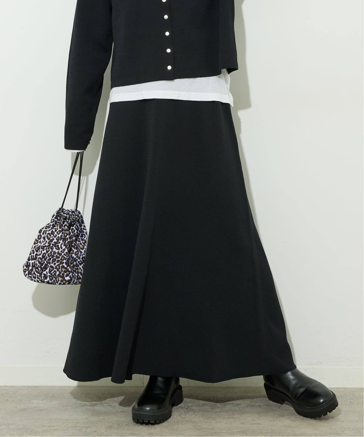 【ジャーナルスタンダード レリューム/JOURNAL STANDARD relume】のウォッシャブルダブルフェイスフレアスカート インテリア・キッズ・メンズ・レディースファッション・服の通販 founy(ファニー) 　ファッション　Fashion　レディースファッション　Fashion for Women　スカート　Skirts　Aライン・フレアスカート　A-Line & Flared Skirts　2025年　2025　2025-2026秋冬・A/W　Autumn/Winter 2025–26 AW25–26　カーディガン　Cardigan, Knitwear　シンプル　Simple, Minimal　セットアップ　Set-Up, Coordinated Outfit　ダブル　Double, Double-Breasted　フェイス　Face, Facial Design　ロング　Long, Long-Length　エレガント 上品　Elegant　ブラック|ID: prp329100004640373 ipo3291000000033455511