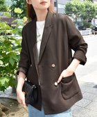 【ルクールブラン/le.coeur blanc】の【新色追加!】メッシュダブルブレストジャケット 人気、トレンドファッション・服の通販 founy(ファニー) ファッション Fashion レディースファッション Fashion for Women アウター Coat / Outerwear Collection レディースジャケット・軽アウター Jackets ウェーブ Wavy Pattern 秋 Autumn カーディガン Cardigan, Knitwear シアー Sheer, See-Through ジャケット Jacket, Outerwear ダブル Double, Double-Breasted デニム Denim, Jeans Material ボックス Boxy, Box Shape メッシュ Mesh, Net Fabric おすすめ Recommended / Our Picks 夏 Summer エレガント 上品 Elegant thumbnail ブラウン|ID: prp329100004640380 ipo3291000000033584848
