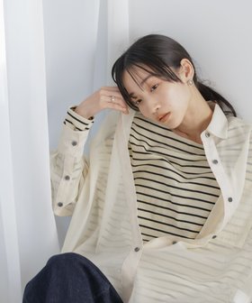 【ナノ ユニバース/nano universe】 WEB限定/ボーダーワイドドロップトップス人気、トレンドファッション・服の通販 founy(ファニー) ファッション Fashion レディースファッション Fashion for Women トップス・カットソー Cut & Sew Tops ショルダー Shoulder, Shoulder Strap スリット Slit, Slit Detail デコルテ Décolleté, Neckline ドロップ Drop Shoulder, Dropped Style バランス Balance, Style Balance ボーダー Border, Stripe ワイド Wide, Wide Fit エレガント 上品 Elegant 長袖 Long Sleeve, Full Sleeve |ID:prp329100004640458