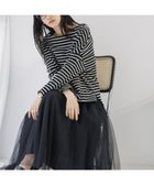 【ナノ ユニバース/nano universe】のWEB限定/ボーダーワイドドロップトップス 人気、トレンドファッション・服の通販 founy(ファニー) ファッション Fashion レディースファッション Fashion for Women トップス・カットソー Cut & Sew Tops ショルダー Shoulder, Shoulder Strap スリット Slit, Slit Detail デコルテ Décolleté, Neckline ドロップ Drop Shoulder, Dropped Style バランス Balance, Style Balance ボーダー Border, Stripe ワイド Wide, Wide Fit エレガント 上品 Elegant 長袖 Long Sleeve, Full Sleeve thumbnail ブラック|ID: prp329100004640458 ipo3291000000033456401
