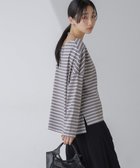 【ナノ ユニバース/nano universe】のWEB限定/ボーダーワイドドロップトップス 人気、トレンドファッション・服の通販 founy(ファニー) ファッション Fashion レディースファッション Fashion for Women トップス・カットソー Cut & Sew Tops ショルダー Shoulder, Shoulder Strap スリット Slit, Slit Detail デコルテ Décolleté, Neckline ドロップ Drop Shoulder, Dropped Style バランス Balance, Style Balance ボーダー Border, Stripe ワイド Wide, Wide Fit エレガント 上品 Elegant 長袖 Long Sleeve, Full Sleeve thumbnail グレージュ3|ID: prp329100004640458 ipo3291000000033456407
