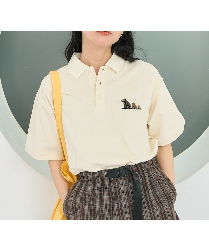 【フリークスストア/FREAK'S STORE】の別注 モチーフ刺繍ポロシャツ 25SS インテリア・キッズ・メンズ・レディースファッション・服の通販 founy(ファニー) 　ファッション　Fashion　レディースファッション　Fashion for Women　トップス・カットソー　Cut & Sew Tops　シャツ・ブラウス・オフィスカジュアル　Elegant Blouses & Button-Ups　ポロシャツ・きれいめカジュアル　Smart-Casual Polo Tops　2025年　2025　2025春夏・S/S　Spring/Summer 2025 SS25　シンプル　Simple, Minimal　スペシャル　Special, Limited Edition　ポロシャツ　Polo Shirt, Collared Tee　モチーフ　Motif, Design Theme　ワンポイント　One Point, Statement Accent　別注　Limited Edition, Custom Order　夏　Summer　S/S・春夏　SS, Spring/Summer, Warm Season　ナチュラル|ID: prp329100004640481 ipo3291000000033456685