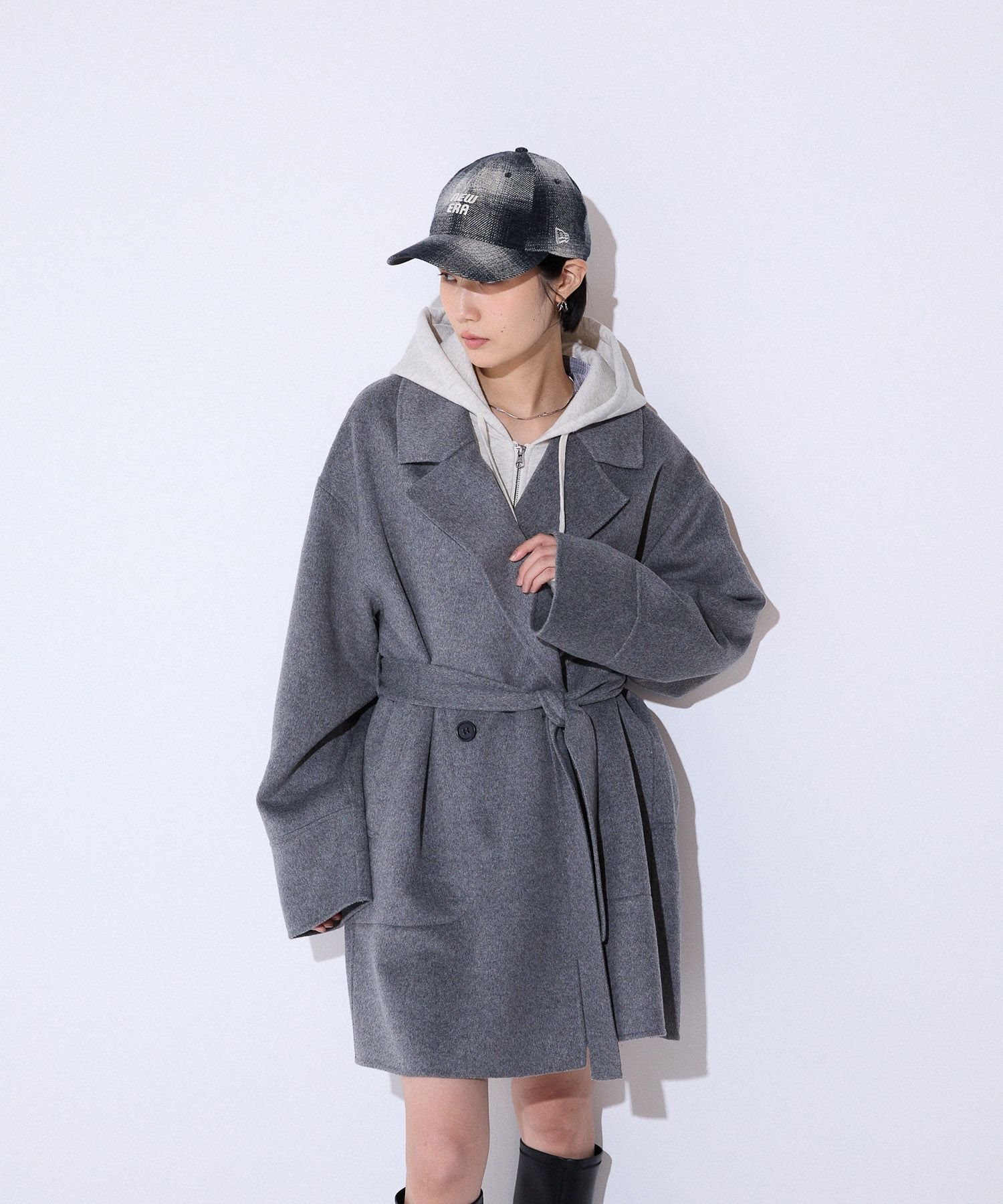 【ジーナシス/JEANASiS】のショートビーバーウールミドルコート 人気、トレンドファッション・服の通販 founy(ファニー) 　ファッション　Fashion　レディースファッション　Fashion for Women　アウター　Coat / Outerwear Collection　コート・ロングコート・ピーコート　Long Coats, Peacoats & More　インナー　Innerwear　ショート　Short, Short Length　ダウン　Down, Puffer　ベーシック　Basic, Essential　ボトム　Bottoms, Lower Wear　ポンチョ　Poncho, Cape Style　ミドル　Middle Length, Mid Height　ワイド　Wide, Wide Fit　冬　Winter / This Winter　 other-1|ID: prp329100004640504 ipo3291000000033456945