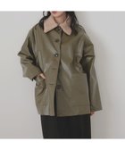 【リアン/Lian】のボア襟フェイクレザーカバーオールジャケット 人気、トレンドファッション・服の通販 founy(ファニー) ファッション Fashion レディースファッション Fashion for Women アウター Coat / Outerwear Collection レディースジャケット・軽アウター Jackets thumbnail カーキ|ID: prp329100004640534 ipo3291000000033457207