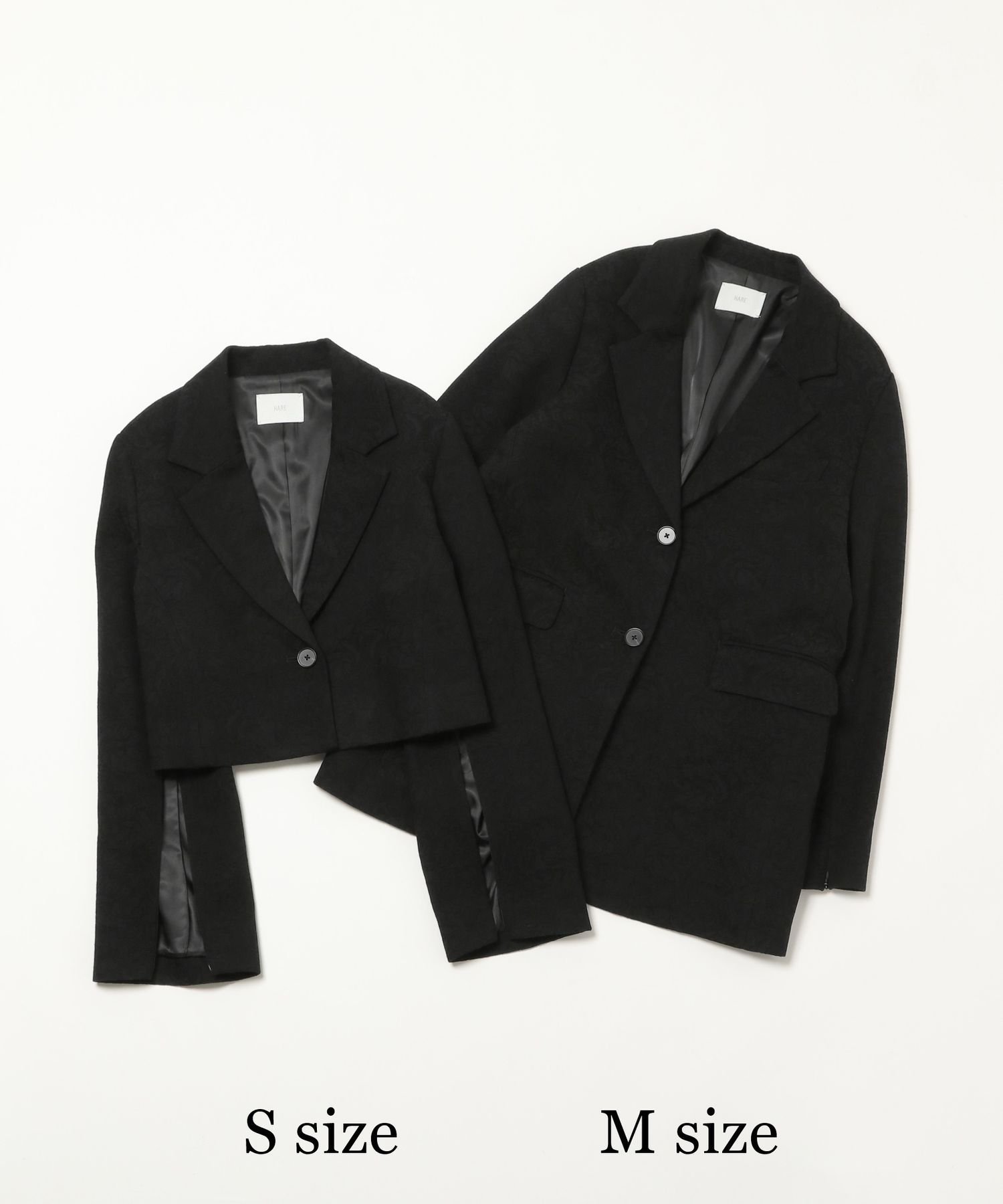 【ハレ/HARE】の【2サイズ展開/先行 】VINTAGEジャガード2WAYジャケット 人気、トレンドファッション・服の通販 founy(ファニー) 　ファッション　Fashion　レディースファッション　Fashion for Women　アウター　Coat / Outerwear Collection　レディースジャケット・軽アウター　Jackets　ウェーブ　Wavy Pattern　ヴィンテージ　Vintage Style　ショート　Short, Short Length　ジャケット　Jacket, Outerwear　ジーンズ　Jeans, Denim Pants　スタイリッシュ　Stylish, Fashionable　ストレート　Straight, Straight Cut　セーター　Sweater, Knitwear　デニム　Denim, Jeans Material　トレンド　Trend, Trending Now　定番　Standard, Basic Item　人気　Popular, Best Seller　バランス　Balance, Style Balance　フィット　Fit, Slim Fit　フレア　Flare, Flared　ベーシック　Basic, Essential　リボン　Ribbon, Bow　リラックス　Relax, Relaxed Fit　レース　Lace, Lace Fabric　ワイド　Wide, Wide Fit　おすすめ　Recommended / Our Picks　 other-1|ID: prp329100004640543 ipo3291000000033565706