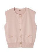 【リリーブラウン/Lily Brown】の金釦ニットベスト 人気、トレンドファッション・服の通販 founy(ファニー) ファッション Fashion レディースファッション Fashion for Women アウター Coat / Outerwear Collection トップス・カットソー Cut & Sew Tops ニット Knit Tops & Sweaters ベスト&ジレ / 重ね着スタイル Vests & Gilets ウォッシャブル Machine Washable シンプル Simple, Minimal フロント Front, Front Design ベスト Vest, Waistcoat エレガント 上品 Elegant thumbnail PNK[066]|ID: prp329100004640557 ipo3291000000033543268