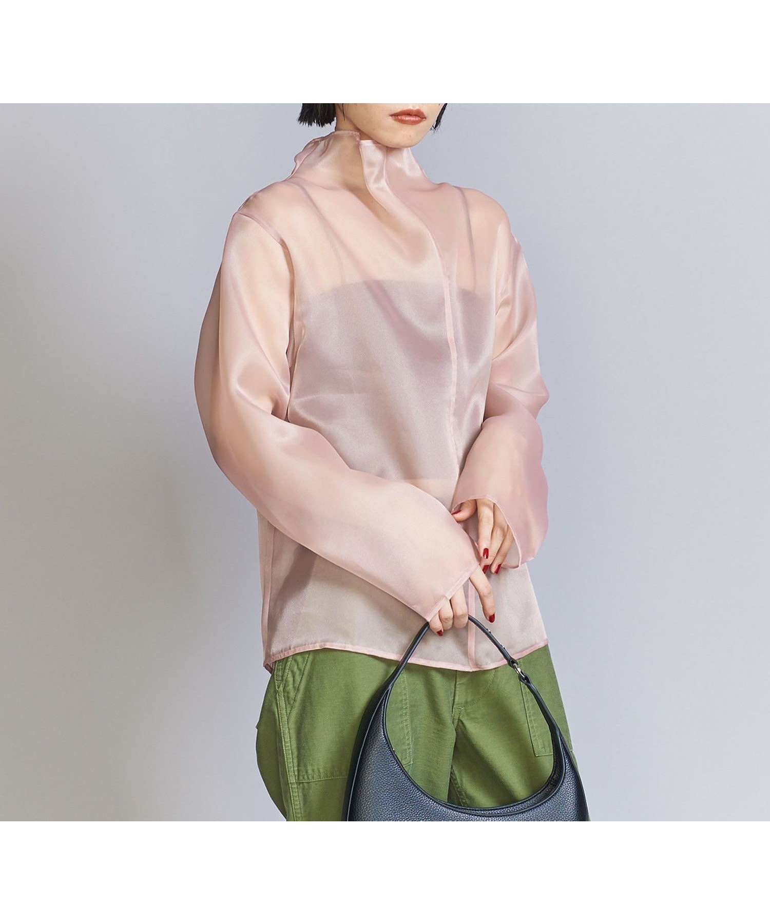 【ユナイテッドアローズ/UNITED ARROWS】のシアー タートルネック プルオーバー インテリア・キッズ・メンズ・レディースファッション・服の通販 founy(ファニー) 　ファッション　Fashion　レディースファッション　Fashion for Women　トップス・カットソー　Cut & Sew Tops　カジュアルプルオーバー・ニットトップス　Pullovers & Knit Tops / Casual Pullovers　タートルネック・ハイネックトップス　Turtlenecks & High-Neck Tops　おすすめ　Recommended / Our Picks　シアー　Sheer, See-Through　タートルネック　Turtleneck, High Neck　トレンド　Trend, Trending Now　バランス　Balance, Style Balance　フォルム　Silhouette, Form　秋　Autumn　LT.PINK|ID: prp329100004640582 ipo3291000000033457830