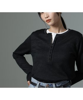 【ナノ ユニバース/nano universe】 ホックヘンリーネックベルスリーブリブトップス人気、トレンドファッション・服の通販 founy(ファニー) ファッション Fashion レディースファッション Fashion for Women トップス・カットソー Cut & Sew Tops インナー Innerwear サロペット Overalls, Salopette シンプル Simple, Minimal スリーブ Sleeve, Long Sleeve / Short Sleeve ベーシック Basic, Essential リブニット Rib Knit, Ribbed Knit ワイド Wide, Wide Fit 2024年 2024 2024-2025秋冬・A/W Autumn/Winter 2024–25 AW24–25 |ID:prp329100004640599