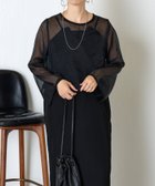 【ジェナ エスパス メルヴェイユ/Jena espace merveilleux】のシアーセットキャミワンピース 人気、トレンドファッション・服の通販 founy(ファニー) ファッション Fashion レディースファッション Fashion for Women ワンピース Dresses キャミソールワンピース Camisole Dresses キャミソール Camisole, Spaghetti Strap Top キャミワンピース Cami Dress, Slip Dress 切替 Switching, Contrast Panel スマート Smart, Elegant スリット Slit, Slit Detail タンク Tank Top, Sleeveless Top 再入荷 Restock / Back in Stock おすすめ Recommended / Our Picks thumbnail ブラック|ID: prp329100004640621 ipo3291000000033458082
