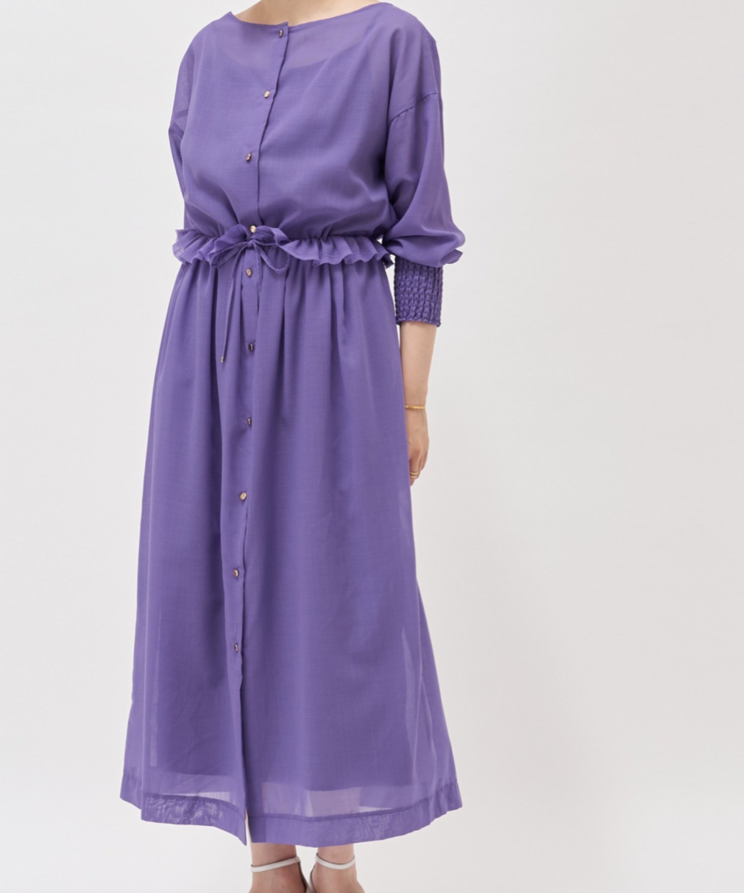 【ビアズリー/BEARDSLEY】のウールボイルワンピース(インナー付き) 人気、トレンドファッション・服の通販 founy(ファニー) 　ファッション　Fashion　レディースファッション　Fashion for Women　ワンピース　Dresses　インナー　Innerwear　シャーリング　Shirring, Ruched　フリル　Frill, Ruffle　リボン　Ribbon, Bow　エレガント 上品　Elegant　夏　Summer　秋　Autumn　 other-1|ID: prp329100004640649 ipo3291000000033458313