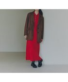 【エヌ ナチュラルビューティーベーシック/N.Natural Beauty basic】の襟付きニットワンピース 人気、トレンドファッション・服の通販 founy(ファニー) ファッション Fashion レディースファッション Fashion for Women ワンピース Dresses ニットワンピース Knit Dresses カフス Cuff Design トレンド Trend, Trending Now フィット Fit, Slim Fit ベーシック Basic, Essential thumbnail レッド|ID: prp329100004640682 ipo3291000000033458564