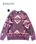 【コンバーストウキョウ/CONVERSE TOKYO】の【PENDLETON】ALLOVER PRINT SWEAT 人気、トレンドファッション・服の通販 founy(ファニー) ファッション Fashion レディースファッション Fashion for Women トップス・カットソー Cut & Sew Tops レディースパーカー・カジュアルフーディー Casual Hoodies & Sweatshirts スウェット・クルーネックトップス Sweatshirts & Crewnecks / Relaxed Fit Sweat Tops グラフィック Graphic, Graphic Design スウェット / スエット Sweatshirt, Sweatwear プリント Print, Printed Pattern ルーズ Loose, Oversized A/W・秋冬 Autumn/Winter thumbnail パープル|ID: prp329100004640780 ipo3291000000033600566