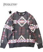 【コンバーストウキョウ/CONVERSE TOKYO】の【PENDLETON】ALLOVER PRINT SWEAT 人気、トレンドファッション・服の通販 founy(ファニー) ファッション Fashion レディースファッション Fashion for Women トップス・カットソー Cut & Sew Tops レディースパーカー・カジュアルフーディー Casual Hoodies & Sweatshirts スウェット・クルーネックトップス Sweatshirts & Crewnecks / Relaxed Fit Sweat Tops グラフィック Graphic, Graphic Design スウェット / スエット Sweatshirt, Sweatwear プリント Print, Printed Pattern ルーズ Loose, Oversized A/W・秋冬 Autumn/Winter thumbnail ブラック|ID: prp329100004640780 ipo3291000000033600567