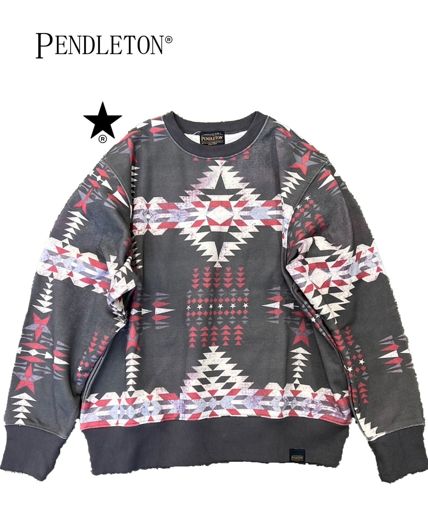 【コンバーストウキョウ/CONVERSE TOKYO】の【PENDLETON】ALLOVER PRINT SWEAT インテリア・キッズ・メンズ・レディースファッション・服の通販 founy(ファニー) 　ファッション　Fashion　レディースファッション　Fashion for Women　トップス・カットソー　Cut & Sew Tops　レディースパーカー・カジュアルフーディー　Casual Hoodies & Sweatshirts　スウェット・クルーネックトップス　Sweatshirts & Crewnecks / Relaxed Fit Sweat Tops　グラフィック　Graphic, Graphic Design　スウェット / スエット　Sweatshirt, Sweatwear　プリント　Print, Printed Pattern　ルーズ　Loose, Oversized　A/W・秋冬　Autumn/Winter　ブラック|ID: prp329100004640780 ipo3291000000033600567