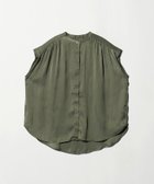 【ユナイテッドアローズ/UNITED ARROWS】のヴィンテージサテン スモッキングブラウス A DAY IN THE LIFE 人気、トレンドファッション・服の通販 founy(ファニー) ファッション Fashion レディースファッション Fashion for Women トップス・カットソー Cut & Sew Tops シャツ・ブラウス・オフィスカジュアル Elegant Blouses & Button-Ups とろみ Fluid, Flowy Fabric サテン Satin, Glossy Fabric スタンド Stand Collar, Upright Stand スモッキング Smocking, Gathered Stitching ドレープ Drape, Draping Fabric ノースリーブ Sleeveless, No-Sleeve エレガント 上品 Elegant thumbnail OLIVE|ID: prp329100004640781 ipo3291000000033548296