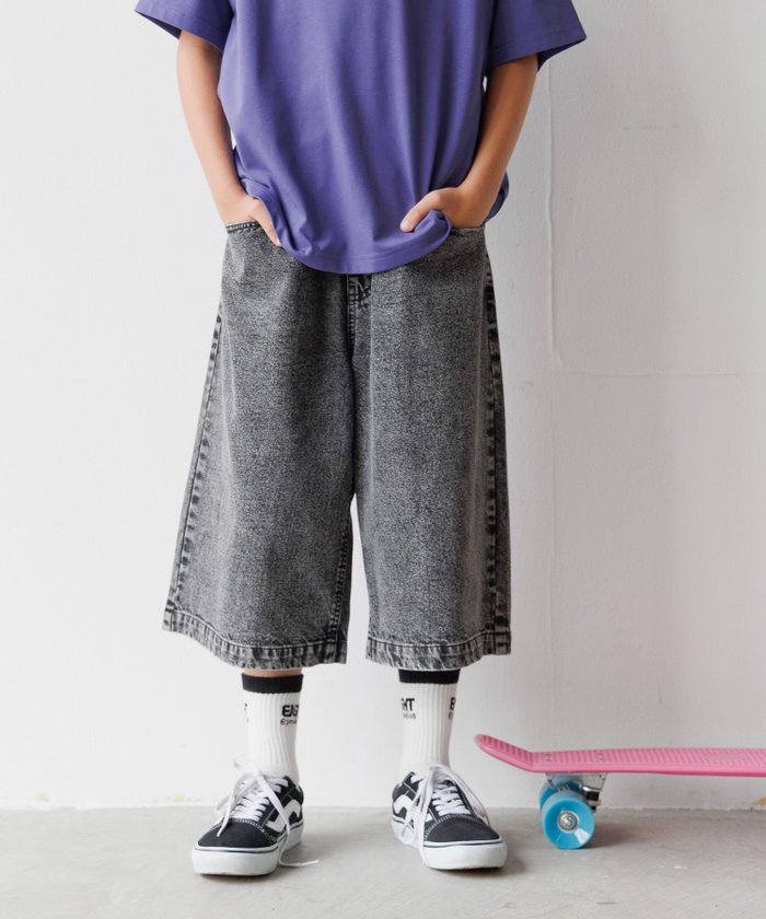 【グローバルワーク/GLOBAL WORK / KIDS】のGOODデニムハーフパンツ/キッズ/324617 インテリア・キッズ・メンズ・レディースファッション・服の通販 founy(ファニー) https://founy.com/ ファッション Fashion キッズファッション Fashion for Kids ボトムス Bottoms アウトドア Outdoor Clothing スニーカー Sneakers, Trainers トレンド Trend, Trending Now ハーフ Half, Half-Length |ID: prp329100004640856 ipo3291000000033461580