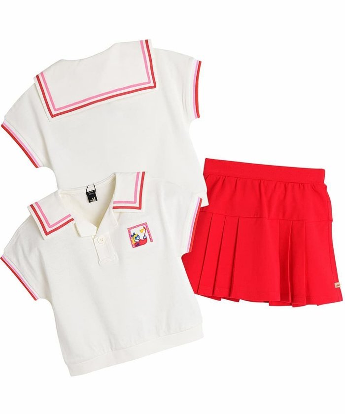 【モイモルン/moimoln / KIDS】の【セットアップ】セルフィガールトップス スカート インテリア・キッズ・メンズ・レディースファッション・服の通販 founy(ファニー) https://founy.com/ ファッション Fashion キッズファッション Fashion for Kids トップス・カットソー Cut & Sew Tops セットアップ Matching Sets キッズトップス Tops セットアップ Set-Up, Coordinated Outfit ビッグ Big, Oversized プリーツ Pleats, Pleated 夏 Summer |ID: prp329100004640860 ipo3291000000033461671