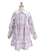 【アクシーズ ファム/axes femme / KIDS】のうさぎ襟チェック柄ワンピース ピンク|ID: prp329100004640896 ipo3291000000033462282