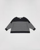 【トラディショナル ウェザーウェア/TWW / Traditional Weatherwear】のLYNE KNIT SHEER 人気、トレンドファッション・服の通販 founy(ファニー) ファッション Fashion レディースファッション Fashion for Women トップス・カットソー Cut & Sew Tops ニット Knit Tops & Sweaters シアー Sheer, See-Through ショルダー Shoulder, Shoulder Strap デニム Denim, Jeans Material ドレス Dress, One-Piece ドロップ Drop Shoulder, Dropped Style リュクス Luxury, Elegant, High-End, Chic 夏 Summer thumbnail ブラック×ホワイト|ID: prp329100004640899 ipo3291000000033462324