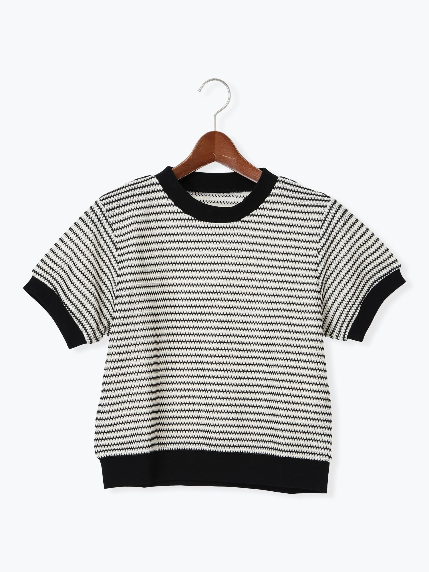 【テチチ/Te chichi】のシアーボーダー半袖プルオーバー 人気、トレンドファッション・服の通販 founy(ファニー) 　ファッション　Fashion　レディースファッション　Fashion for Women　トップス・カットソー　Cut & Sew Tops　カジュアルプルオーバー・ニットトップス　Pullovers & Knit Tops / Casual Pullovers　切替　Switching, Contrast Panel　半袖　Short Sleeve, Half Sleeve　 other-1|ID: prp329100004641025 ipo3291000000033596719