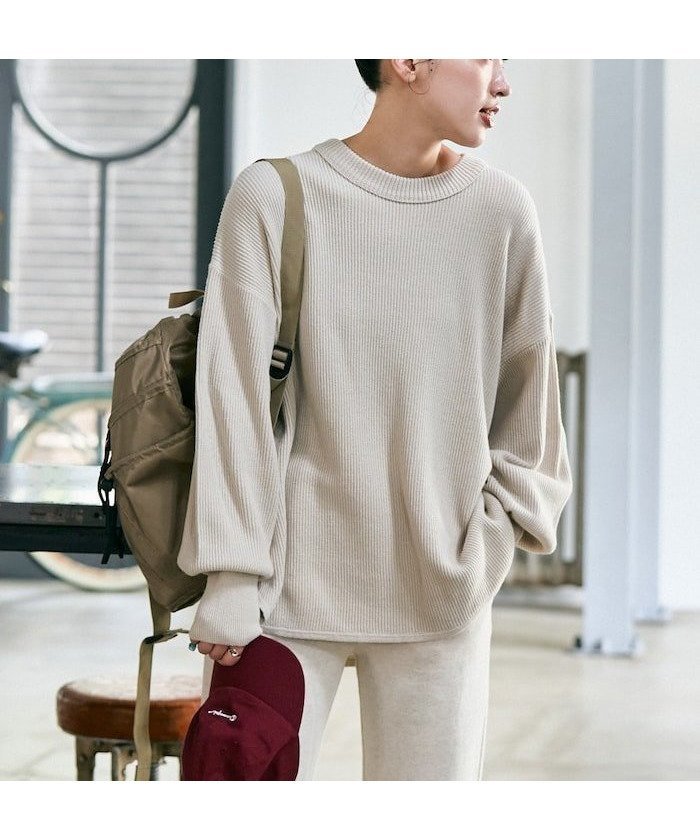 【フリークスストア/FREAK'S STORE】の片畦 ラウンド コットン プルオーバー ニット【限定展開】 24AW インテリア・キッズ・メンズ・レディースファッション・服の通販 founy(ファニー) 　ファッション　Fashion　レディースファッション　Fashion for Women　トップス・カットソー　Cut & Sew Tops　ニット　Knit Tops & Sweaters　カジュアルプルオーバー・ニットトップス　Pullovers & Knit Tops / Casual Pullovers　2024年　2024　2024-2025秋冬・A/W　Autumn/Winter 2024–25 AW24–25　冬　Winter / This Winter　おすすめ　Recommended / Our Picks　シンプル　Simple, Minimal　ベスト　Vest, Waistcoat　ラウンド　Round, Round Neck　定番　Standard, Basic Item　畦　Ribbed Knit　A/W・秋冬　Autumn/Winter　ナチュラル|ID: prp329100004641122 ipo3291000000033467101