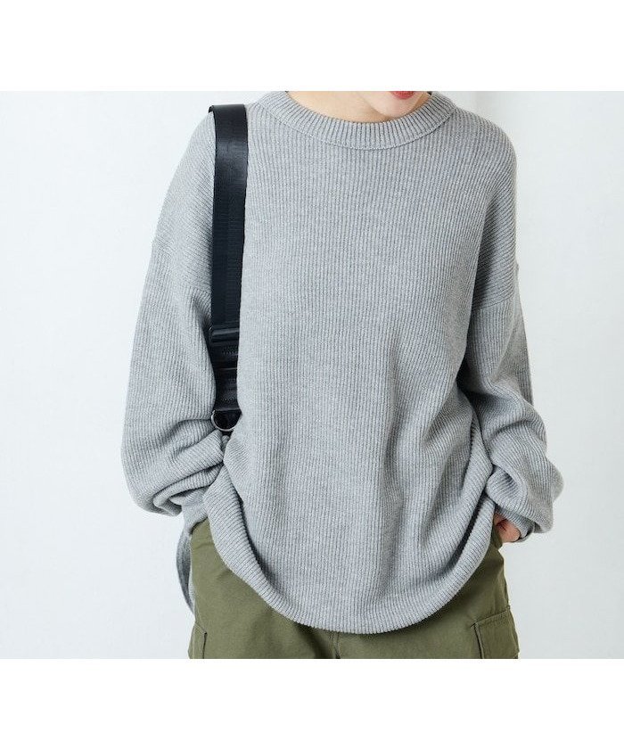 【フリークスストア/FREAK'S STORE】の片畦 ラウンド コットン プルオーバー ニット【限定展開】 24AW インテリア・キッズ・メンズ・レディースファッション・服の通販 founy(ファニー) 　ファッション　Fashion　レディースファッション　Fashion for Women　トップス・カットソー　Cut & Sew Tops　ニット　Knit Tops & Sweaters　カジュアルプルオーバー・ニットトップス　Pullovers & Knit Tops / Casual Pullovers　2024年　2024　2024-2025秋冬・A/W　Autumn/Winter 2024–25 AW24–25　冬　Winter / This Winter　おすすめ　Recommended / Our Picks　シンプル　Simple, Minimal　ベスト　Vest, Waistcoat　ラウンド　Round, Round Neck　定番　Standard, Basic Item　畦　Ribbed Knit　A/W・秋冬　Autumn/Winter　ライトグレー|ID: prp329100004641122 ipo3291000000033467102