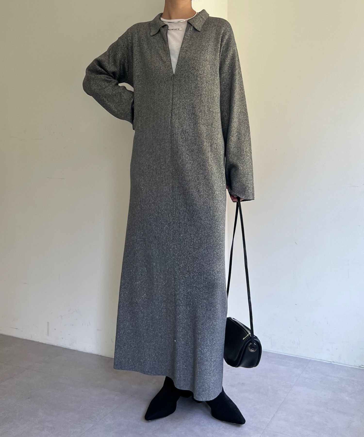 【パルグループ/PAL GROUP】の【Omekashi】フロントファスナーニットワンピース 人気、トレンドファッション・服の通販 founy(ファニー) 　ファッション　Fashion　レディースファッション　Fashion for Women　ワンピース　Dresses　ニットワンピース　Knit Dresses　ハイネック　High Neck, Mock Neck　ポケット　Pocket, Pocket Detail　無地　Plain, Solid Color　ロング　Long, Long-Length　A/W・秋冬　Autumn/Winter　再入荷　Restock / Back in Stock　おすすめ　Recommended / Our Picks　 other-1|ID: prp329100004641154 ipo3291000000033611285