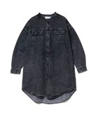 【ゴースローキャラバン/go slow caravan】のKAKELA TRANQUIL/カケラ トランクイル Back 刺繍ロゴワンピース (WOMENS) 人気、トレンドファッション・服の通販 founy(ファニー) ファッション Fashion レディースファッション Fashion for Women ワンピース Dresses デニム Denim, Jeans Material リラックス Relax, Relaxed Fit thumbnail ブラック|ID: prp329100004641198 ipo3291000000033611154