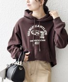 【シップス フォー ウィメン/SHIPS】の【SHIPS any別注】THE KNiTS 洗濯機可能 ロゴプリント フーディー パーカー 人気、トレンドファッション・服の通販 founy(ファニー) ファッション Fashion レディースファッション Fashion for Women トップス・カットソー Cut & Sew Tops ニット Knit Tops & Sweaters レディースパーカー・カジュアルフーディー Casual Hoodies & Sweatshirts イラスト Illustration 今季 This Season, Current Season ジャケット Jacket, Outerwear 定番 Standard, Basic Item バランス Balance, Style Balance パーカー Hoodie, Parka プリント Print, Printed Pattern 別注 Limited Edition, Custom Order ロング Long, Long-Length 2026年 2026 thumbnail ブラウン|ID: prp329100004641214 ipo3291000000036220172