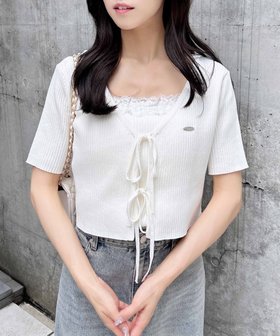 【イング/INGNI】 フロントリボン半袖ニットカーディガン+レースリブキャミセット人気、トレンドファッション・服の通販 founy(ファニー) ファッション Fashion レディースファッション Fashion for Women トップス・カットソー Cut & Sew Tops ニット Knit Tops & Sweaters カーディガン・羽織り Layered Style Cardigans キャミソール&ノースリーブ Camisoles & Sleeveless Tops アンサンブル Ensemble Set カーディガン Cardigan, Knitwear キャミ Camisole, Cami Top キャミソール Camisole, Spaghetti Strap Top サマー Summer, Summer Style シンプル Simple, Minimal デニム Denim, Jeans Material 人気 Popular, Best Seller フィット Fit, Slim Fit フェミニン Feminine, Girly フロント Front, Front Design プレート Plate, Dish 半袖 Short Sleeve, Half Sleeve 無地 Plain, Solid Color リブニット Rib Knit, Ribbed Knit リボン Ribbon, Bow レース Lace, Lace Fabric ワンポイント One Point, Statement Accent おすすめ Recommended / Our Picks 夏 Summer |ID:prp329100004641262