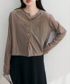 【ナチュラルクチュール/natural couture】のクルーネックシアーベロアカーデ 人気、トレンドファッション・服の通販 founy(ファニー) ファッション Fashion レディースファッション Fashion for Women トップス・カットソー Cut & Sew Tops ベロアトップス Velour Tops / Velvet-Look Items カットソー Cut and Sewn Top カーディガン Cardigan, Knitwear スニーカー Sneakers, Trainers デコルテ Décolleté, Neckline デニム Denim, Jeans Material なめらか Smooth, Silky Texture フレア Flare, Flared ベロア Velour, Soft Velvet ポケット Pocket, Pocket Detail 羽織 Haori, Light Jacket リュクス Luxury, Elegant, High-End, Chic 再入荷 Restock / Back in Stock おすすめ Recommended / Our Picks エレガント 上品 Elegant 2025年 2025 2025-2026秋冬・A/W Autumn/Winter 2025–26 AW25–26 thumbnail グレイッシュベージュ|ID: prp329100004641265 ipo3291000000033845675