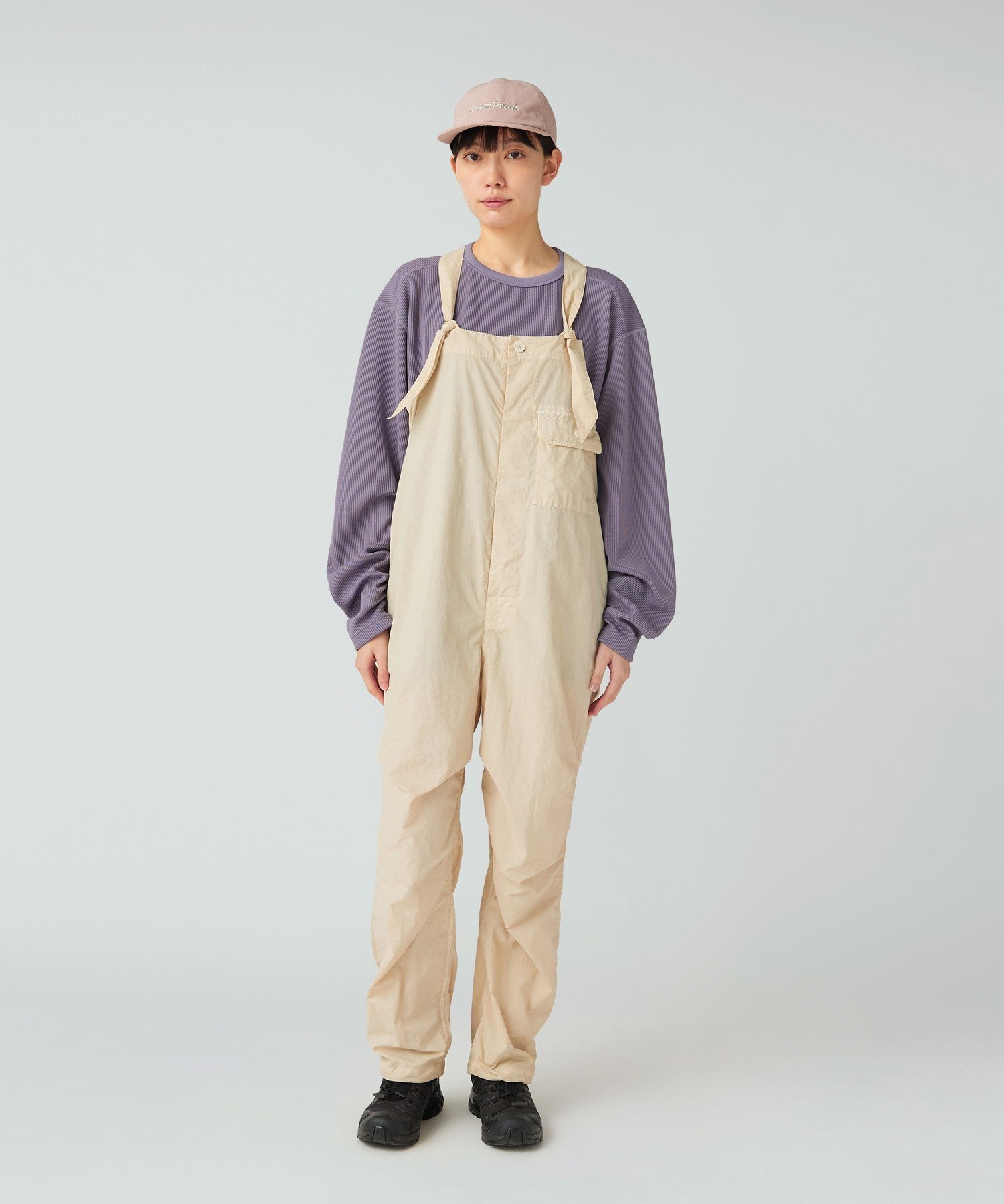 【スノーピーク/SNOW PEAK】のGarment Dyed Overalls インテリア・キッズ・メンズ・レディースファッション・服の通販 founy(ファニー) 　ファッション　Fashion　レディースファッション　Fashion for Women　ヴィンテージ　Vintage Style　カットソー　Cut and Sewn Top　軽量　Lightweight, Ultra Light　シンプル　Simple, Minimal　スマート　Smart, Elegant　タフタ　Taffeta, Structured Fabric　ドローコード　Drawcord, Drawstring Cord　フロント　Front, Front Design　ループ　Loop, Loop Knit　ワーク　Workwear, Utility Style　A/W・秋冬　Autumn/Winter　冬　Winter / This Winter　エレガント 上品　Elegant　2025年　2025　2025-2026秋冬・A/W　Autumn/Winter 2025–26 AW25–26　IVORY|ID: prp329100004641288 ipo3291000000033469372