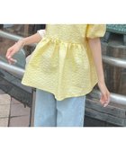 【フューティアランド/futier land】のふくれジャガードペプラムブラウス 人気、トレンドファッション・服の通販 founy(ファニー) ファッション Fashion レディースファッション Fashion for Women トップス・カットソー Cut & Sew Tops シャツ・ブラウス・オフィスカジュアル Elegant Blouses & Button-Ups イエロー Yellow スキニー Skinny, Slim Fit スラックス Slacks, Dress Pants トレンド Trend, Trending Now フレア Flare, Flared ペプラム Peplum, Flared Hem 人気 Popular, Best Seller 今季 This Season, Current Season 切替 Switching, Contrast Panel 定番 Standard, Basic Item thumbnail ライトイエロー|ID: prp329100004641337 ipo3291000000033608728