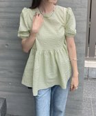 【フューティアランド/futier land】のふくれジャガードペプラムブラウス 人気、トレンドファッション・服の通販 founy(ファニー) ファッション Fashion レディースファッション Fashion for Women トップス・カットソー Cut & Sew Tops シャツ・ブラウス・オフィスカジュアル Elegant Blouses & Button-Ups イエロー Yellow スキニー Skinny, Slim Fit スラックス Slacks, Dress Pants トレンド Trend, Trending Now フレア Flare, Flared ペプラム Peplum, Flared Hem 人気 Popular, Best Seller 今季 This Season, Current Season 切替 Switching, Contrast Panel 定番 Standard, Basic Item thumbnail ミント|ID: prp329100004641337 ipo3291000000033608730