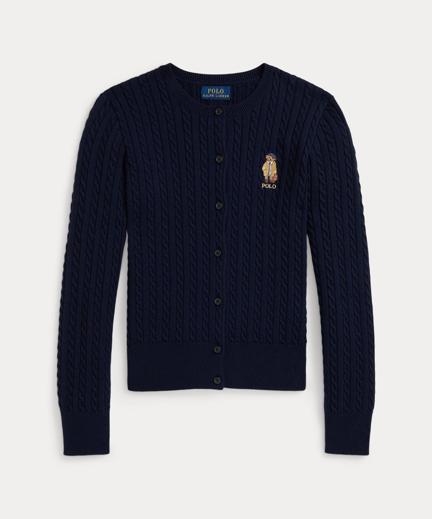 【ラルフローレン/RALPH LAUREN / KIDS】の(ガールズ 7才~16才)Polo ベア ミニケーブル コットン カーディガン 人気、トレンドファッション・服の通販 founy(ファニー) 　ファッション　Fashion　キッズファッション　Fashion for Kids　カフス　Cuff Design　カーディガン　Cardigan, Knitwear　人気　Popular, Best Seller　長袖　Long Sleeve, Full Sleeve　リブニット　Rib Knit, Ribbed Knit　 other-1|ID: prp329100004641349 ipo3291000000033470326