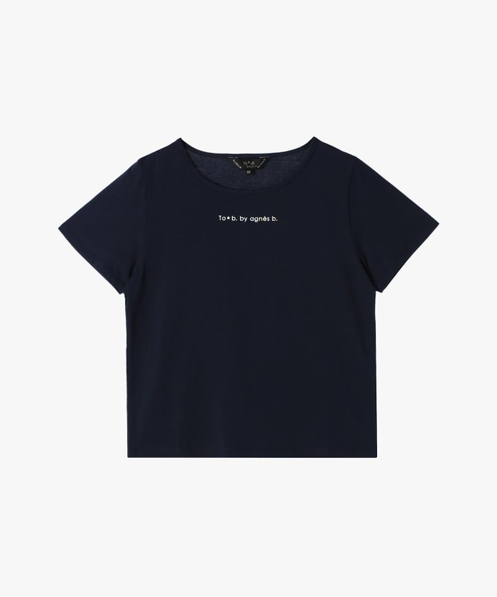 【アニエスベー ファム/agnes b. FEMME】のロゴフォイルプリントTシャツ インテリア・キッズ・メンズ・レディースファッション・服の通販 founy(ファニー) https://founy.com/ ファッション Fashion レディースファッション Fashion for Women トップス・カットソー Cut & Sew Tops シャツ・ブラウス・オフィスカジュアル Elegant Blouses & Button-Ups ロングTシャツ・Tシャツ Longline T-Shirts & Tees シンプル Simple, Minimal ワイド Wide, Wide Fit |ID: prp329100004641363 ipo3291000000033470525