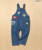 【エフオー オンラインストア/F.O.Online Store / KIDS】の【OSAMU GOODSコラボ】 サロペット 人気、トレンドファッション・服の通販 founy(ファニー) ファッション Fashion キッズファッション Fashion for Kids コラボ Collaboration, Collab サロペット Overalls, Salopette ショルダー Shoulder, Shoulder Strap トレーナー Sweatshirt, Trainer プリント Print, Printed Pattern ポケット Pocket, Pocket Detail thumbnail デニム|ID: prp329100004641374 ipo3291000000033470682