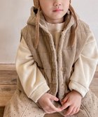 【アイモハ/aimoha / KIDS】の【aimoha-KIDS-】コーディロイ中綿ノースリーブジャケット ベージュ|ID: prp329100004641396 ipo3291000000033470906