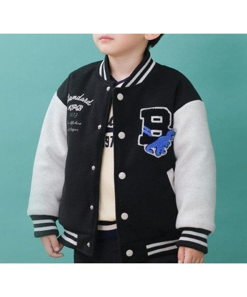 【ナルミヤ オンライン/NARUMIYA ONELINE / KIDS】のKPBOY(ケーピーボーイ)恐竜ワッペンスタジャン(90~130) インテリア・キッズ・メンズ・レディースファッション・服の通販 founy(ファニー) https://founy.com/ ファッション Fashion キッズファッション Fashion for Kids おすすめ Recommended / Our Picks タフタ Taffeta, Structured Fabric ポケット Pocket, Pocket Detail 防寒 Cold Protection, Winter-Ready |ID: prp329100004641421 ipo3291000000033471292