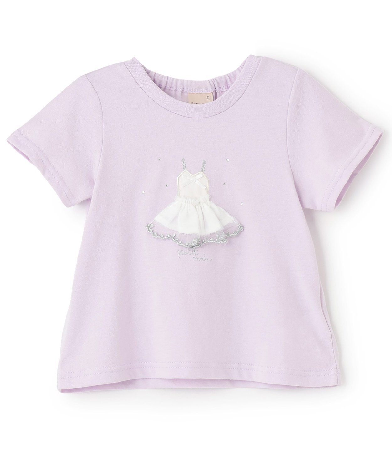 【ナルミヤ オンライン/NARUMIYA ONELINE / KIDS】の【接触冷感】モチーフ半袖Tシャツ インテリア・キッズ・メンズ・レディースファッション・服の通販 founy(ファニー) 　ファッション　Fashion　キッズファッション　Fashion for Kids　ストーン　Stone, Gem-Like　ポケット　Pocket, Pocket Detail　モチーフ　Motif, Design Theme　リボン　Ribbon, Bow　半袖　Short Sleeve, Half Sleeve　ラベンダー|ID: prp329100004641423 ipo3291000000033471362