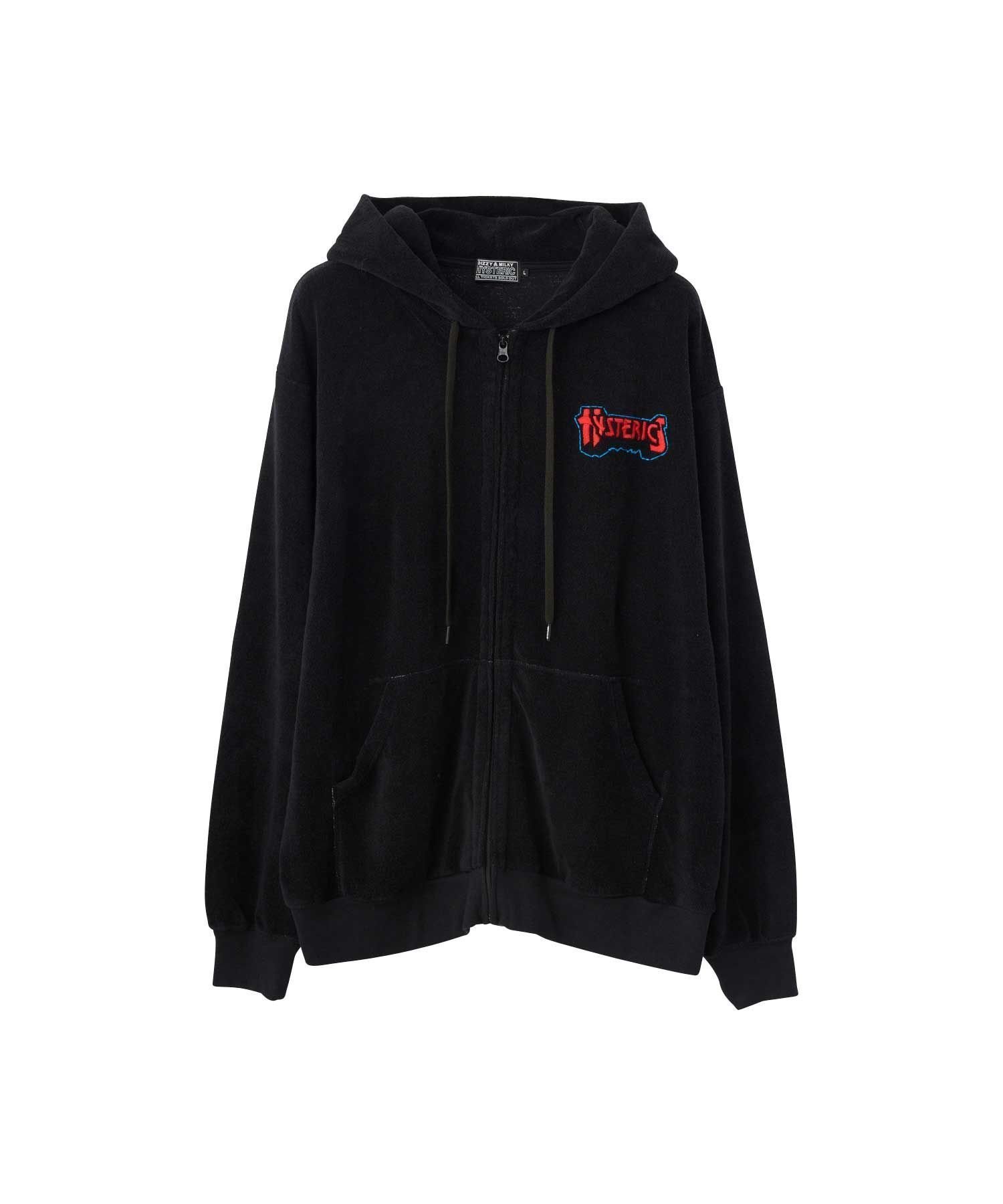 【ヒステリックグラマー/HYSTERIC GLAMOUR / MEN】のBAD ASS MAMA刺繍 パーカー インテリア・キッズ・メンズ・レディースファッション・服の通販 founy(ファニー) 　ファッション　Fashion　メンズファッション　Fashion for Men　ネオン　Neon, Neon Color　パーカー　Hoodie, Parka　モチーフ　Motif, Design Theme　定番　Standard, Basic Item　ブラック|ID: prp329100004641427 ipo3291000000033471409