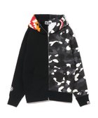 【アベイシングエイプ/A BATHING APE / MEN】のCITY CAMO TIGER SHARK FULL ZIP HOODIE 人気、トレンドファッション・服の通販 founy(ファニー) ファッション Fashion メンズファッション Fashion for Men プリント Print, Printed Pattern モチーフ Motif, Design Theme thumbnail BLACK|ID: prp329100004641436 ipo3291000000033550086